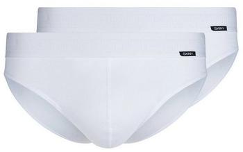 Skiny Cotton Retro Slip 2er-Pack (080692) wei&szlig;