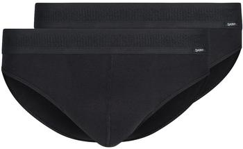 Skiny Cotton Retro Slip 2er-Pack (080692) schwarz