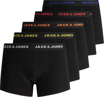 Jack & Jones Jacblack Friday Trunks 5 Pack (12167028) black/detail black/black