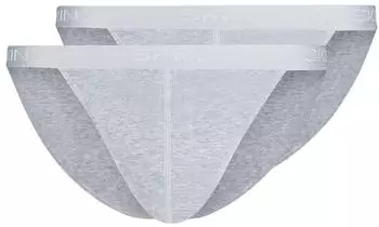Skiny Cotton Rib String-Tanga 2er-pack (080693) silver melange Skiny Cotton Rib String-Tanga 2er-pack (080693) silver melange