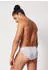 Skiny Cotton Rib String-Tanga 2er-pack (080693) silver melange