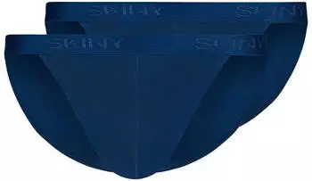 Skiny Cotton Rib String-Tanga 2er-pack (080693) navy Skiny Cotton Rib String-Tanga 2er-pack (080693) navy