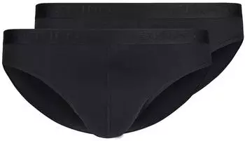 Skiny Cotton Rib Slip 2er-Pack (080694) schwarz