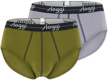 Sloggi 2-Pack Start Midi Slip (10206949) taupe dark combination