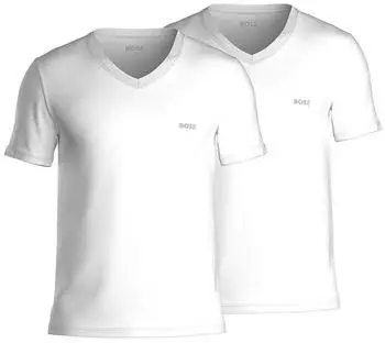 Hugo Boss Comfort Short Sleeve V Neck Base Layer 2 Units (50479535) white