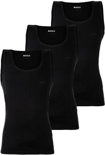 Hugo Boss Unterhemd TankTop3P RibClassic 3er Pack schwarz