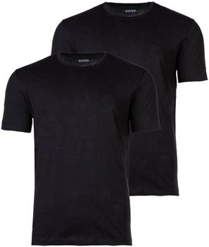 Hugo Boss T-Shirt Comfort Rundhals baumwolle schwarz