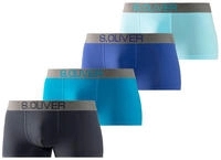 s.Oliver Boxer "Boxershorts f&uuml;r Herren" Packung, 4 Stk. mit kontrastfarbenem...