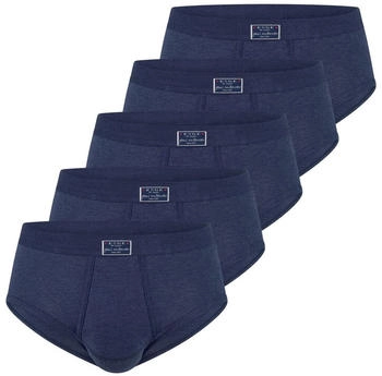 ESGE Slip Unterhose 5er Pack Feinripp jeans marine