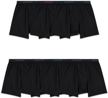Fruit of the Loom Cotton Stretch Boxer Briefs Retroshorts 7er-Pack schwarz