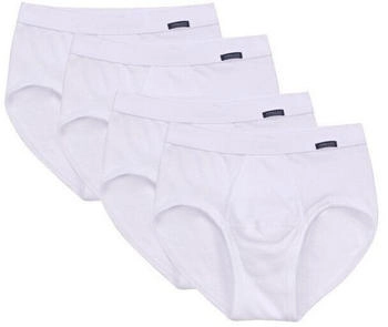 Ammann Slip Unterhose 4er Pack Organic Cotton Feinripp weiß