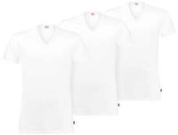 Levis T-Shirt 3er-Pack, V-Ausschnitt, Kurzarm, Cotton-Mix, elastisch