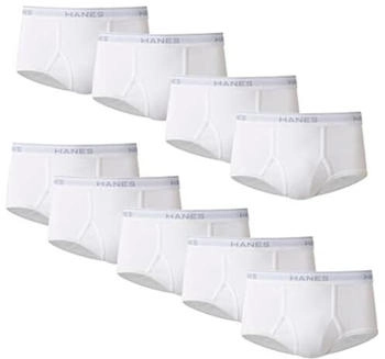 Hanes Feuchtigkeitsableitender Baumwoll Slip schwarz weiß 9er-Pack