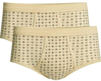 Conta Feinripp Herren-Slip 2er-Pack braun beige