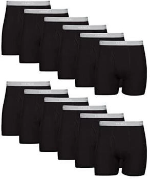 Hanes Tagless Cool Dri Boxershorts Komfortflex-Bund mehrfarbig 12er Pack