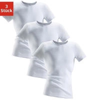 Clipper Unterhemd 3 Stk. aus Doppelripp, T-Shirt, Unterziehshirt, Kurzarm...