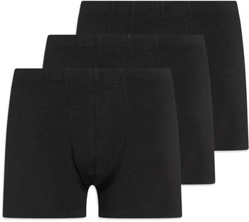 Schiesser 3er-Pack Shorts schwarz