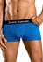 Bruno Banani Boxer 4er-Pack Kontrast-Webbund blau orange türkis lila