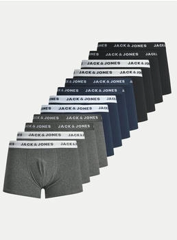 Jack & Jones Boxershorts 12er Pack JACSOLID TRUNKS Baumwoll-Stretch