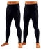 Clipper Lange Unterhose 2er-Pack Single Jersey schwarz