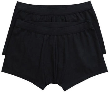 JP 1880 Hip-Pants 2er Pack Bauchfit Biobaumwolle Slips schwarz