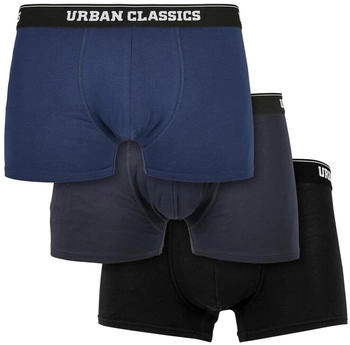Urban Classics Organic Boxer Shorts 3-Pack dunkelblau navy schwarz