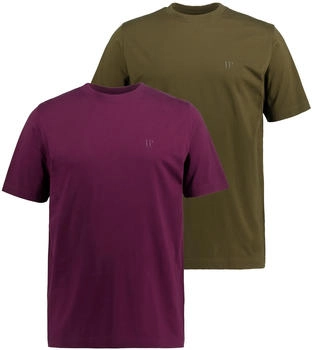 JP 1880 T-Shirt oliv aubergine