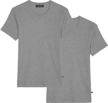 Marc O'Polo Unterziehshirt Iconic Rib grau