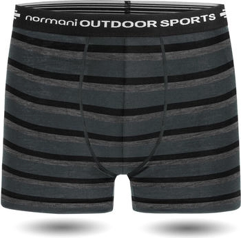 Normani Merino Boxershorts Adelaide anthrazit schwarz grau