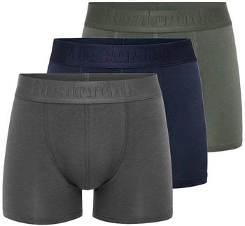 Resteröds Bamboo Short Pant 6er Pack grau dunkelblau grün