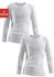 Clipper Unterhemd 2-St schlichtes Basic Feinripp Langarmshirt