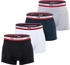 Fila Boxer Shorts 4er Pack Logobund schwarz weiß grau blau