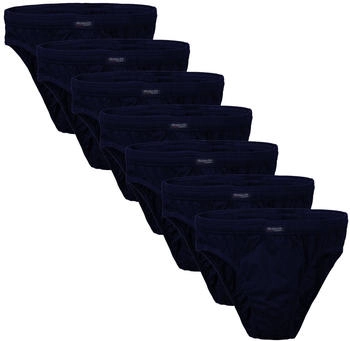 Brubaker 7er Pack Herren Slips 100% Baumwolle blau