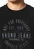 Bruno Banani T-Shirt schmal geschnitten bedruckt schwarz