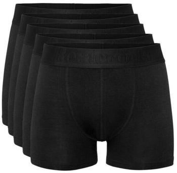 Resteröds Bamboo Boxer 5er Pack schwarz