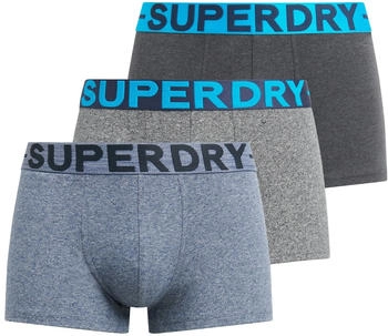 Superdry Boxershorts graphit basaltgrau graumeliert schwarz