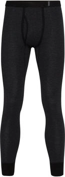Conta Lange Unterhose Herren-Unterhose lang Feinripp streifen schwarz
