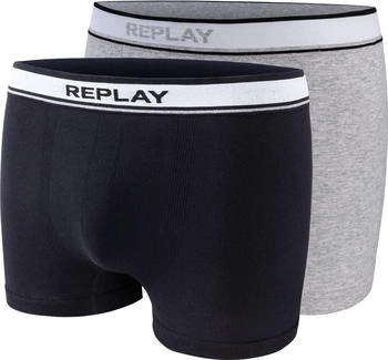 Replay 2er Pack Boxershorts Seamless Two Lines Style 01 I101013