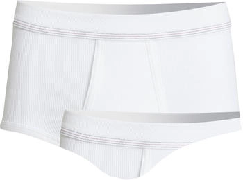 Conta Doppelripp Herren-Slip 2er-Pack weiss