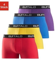 Buffalo Boxer "Boxershorts f&uuml;r Herren" Packung, 4 Stk. aus Baumwoll-Mix