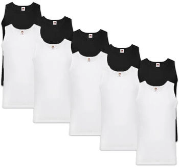 Fruit of the Loom Unterhemd 10er Pack mehrfarbig schwarz weiß