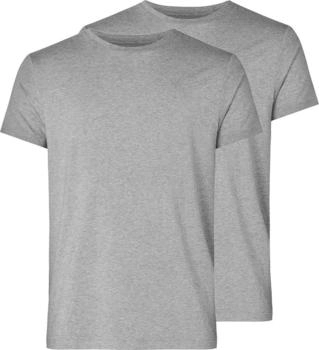 Resteröds Unterhemd Shirt kurzarm 2er Pack bamboo grau