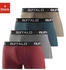 Buffalo Boxer Boxershorts Baumwoll-Mix bordeaux grau petrol khaki