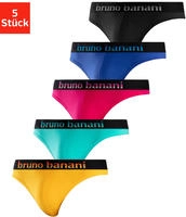 Bruno Banani String Packung, 5 Stk. mit Streifen Logo Webbund