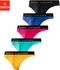 Bruno Banani String 5er-Pack Streifen Logo Webbund blau pink mint gelb schwarz