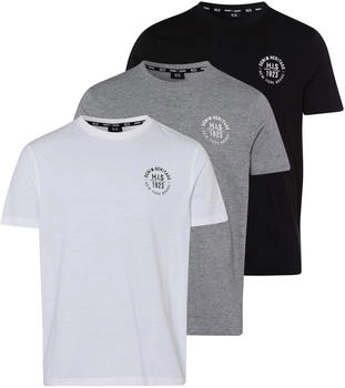 H.I.S Jeans Shirt grau dunkelgrau schwarz
