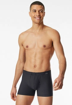 Schiesser Shorts schwarz gestreift Pure Micro