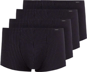 Skiny Unterhosen 4er Pack Basic Hipster Short Pant schwarz