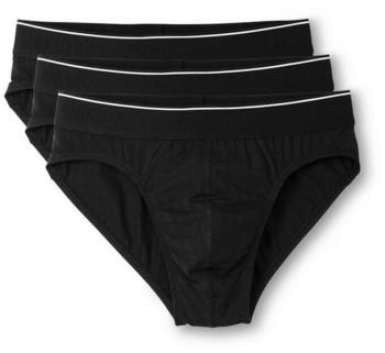 Calida Slip Pure Style 3er-Pack schwarz