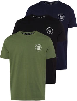 H.I.S Jeans Shirt marine grün schwarz weiß